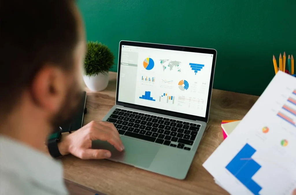 Rural hillside homes landscape view