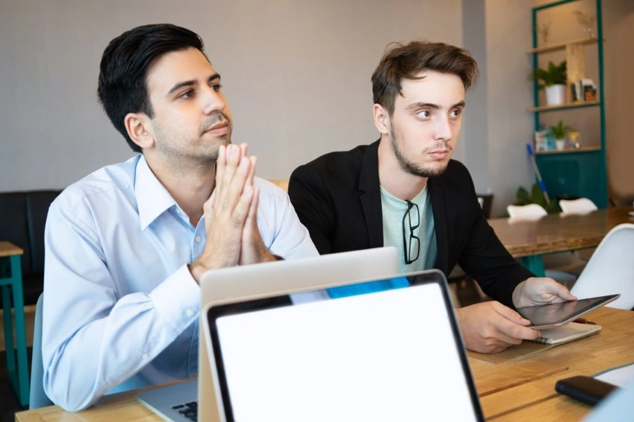 SEO strategy team meeting