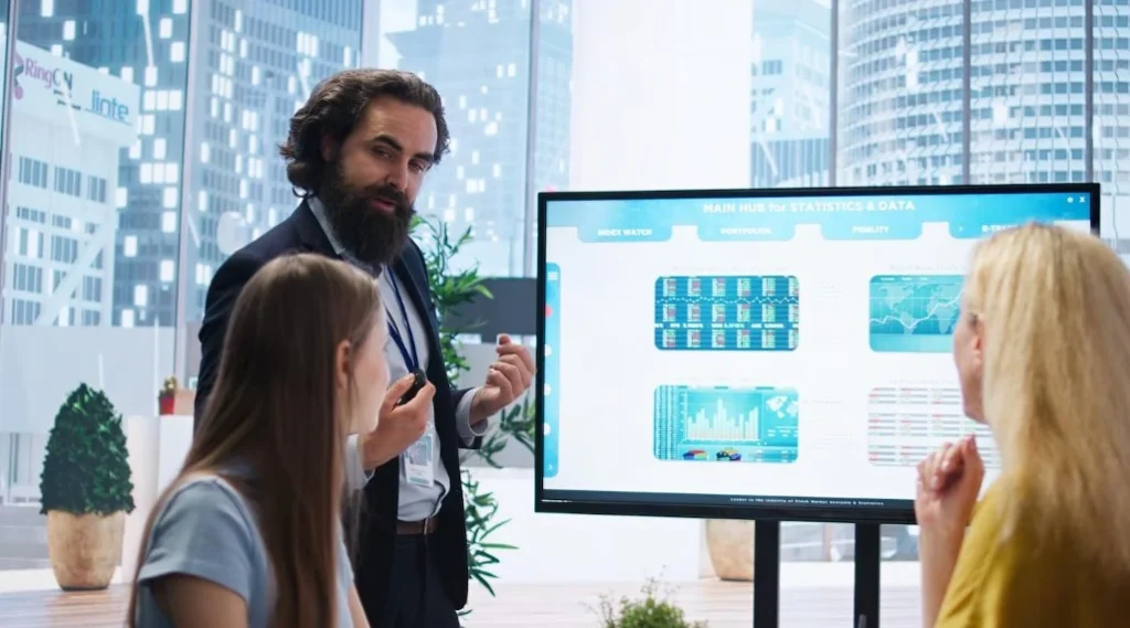 SEO team analyzing AI overview search results