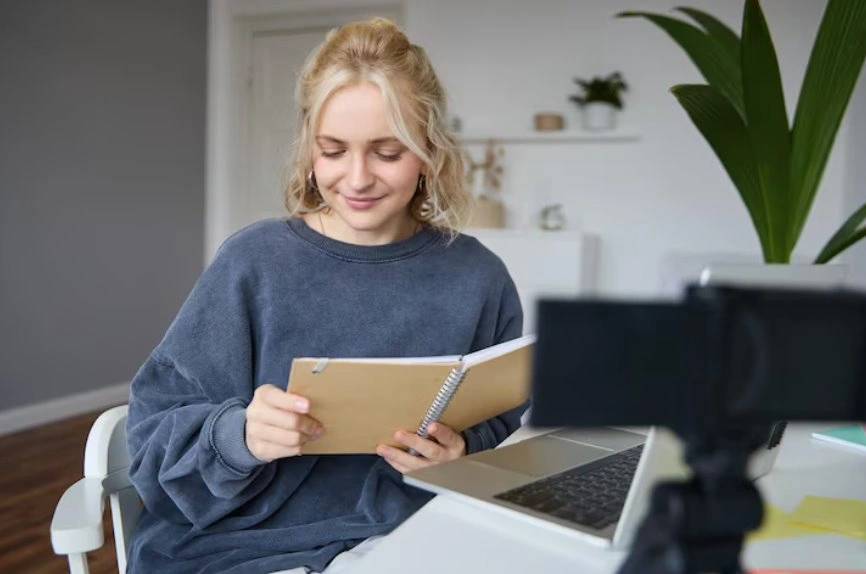 AI content creation workspace