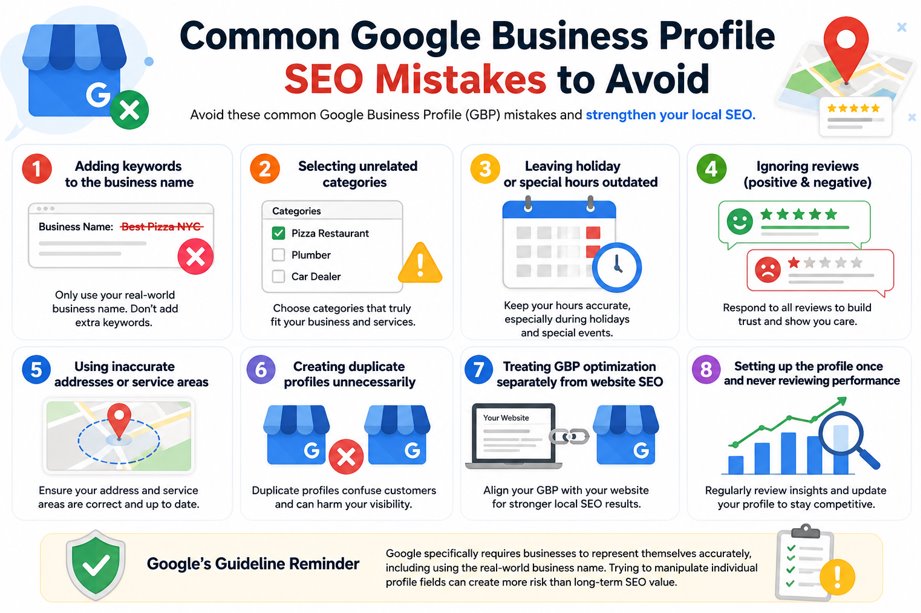 Common Google Business Profile SEO Mistakes to Avoid