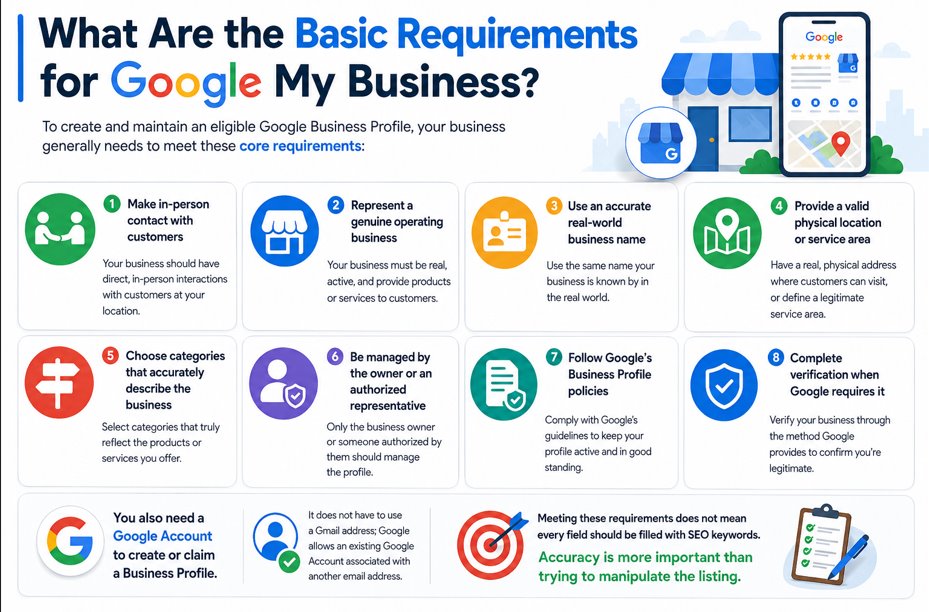What Are the Basic Requirements for Google My Business